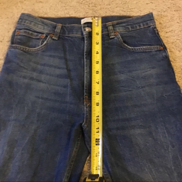 Zara Straight Fit High Waste Denim - Picture 7 of 8